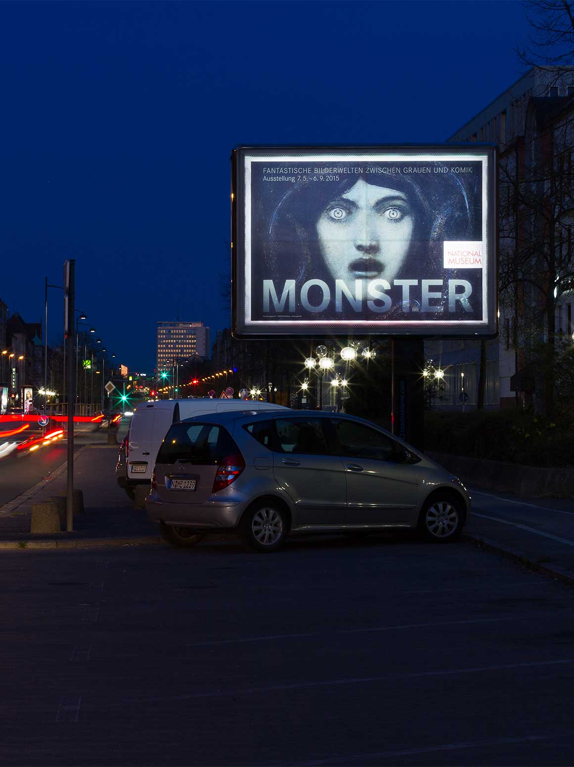 Achtung Autofahrer, die Monster sind los! Im Germanischen Nationalmuseum in der gleichnamigen Ausstellung zu sehen